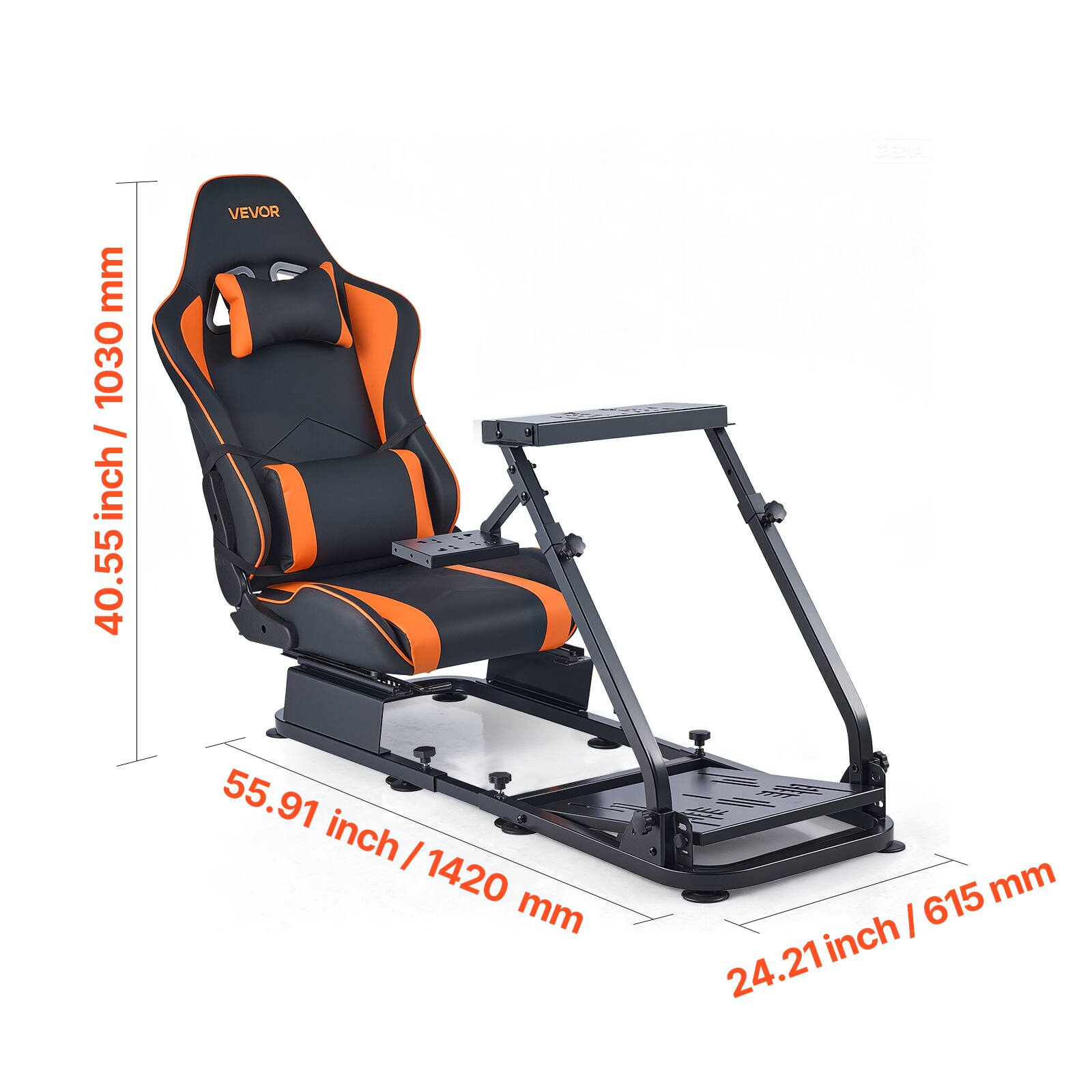 - Height: 40.55 inch / 1030 mm
- Width: 55.91 inch / 1420 mm
- Depth: 24.21 inch / 615 mm