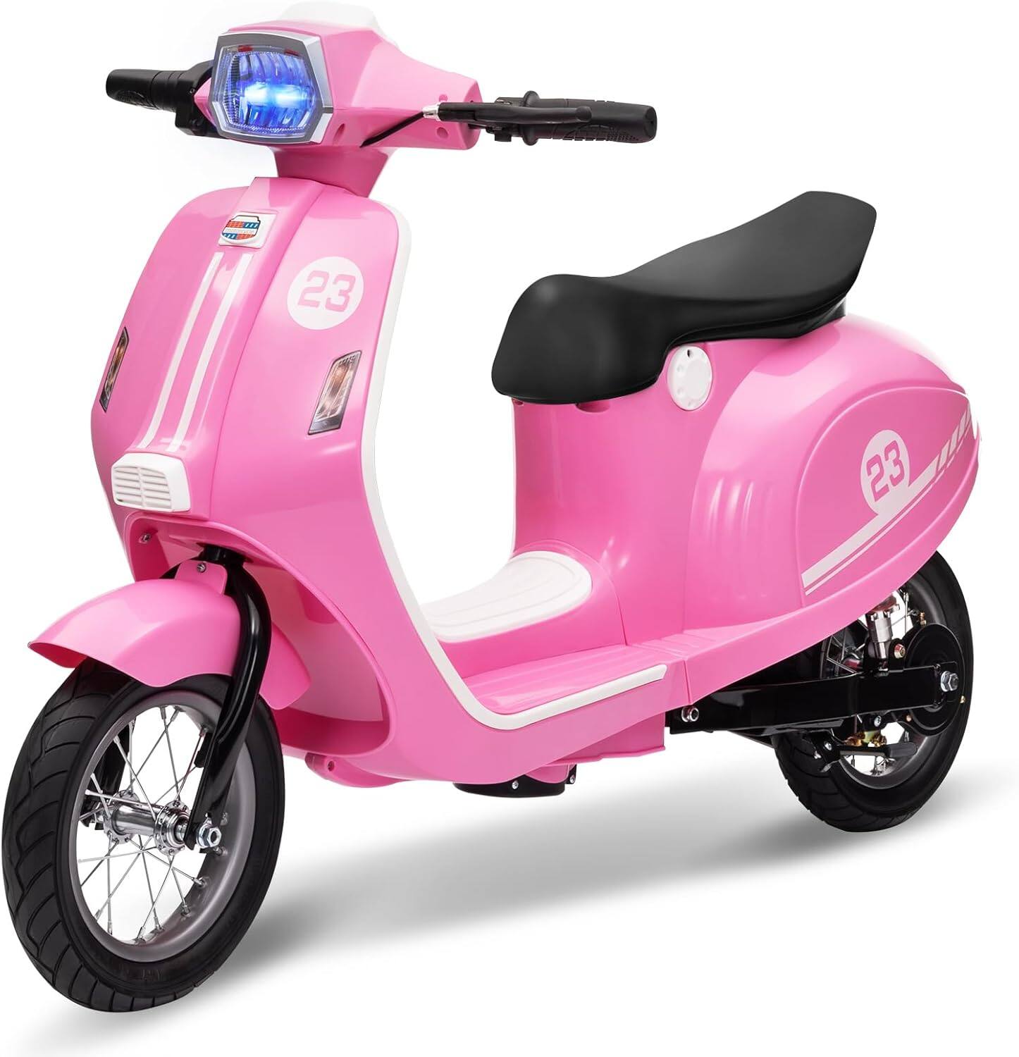 Left. GARVEE - Kids Motorcycle 24V 350W Electric Ride-On 14MPH Max Motorbike for Ages 8-14 xmas gift.