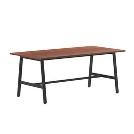 Flash Furniture - Redmond Commercial 72x36 Conference Table with 1" Thick Double Sided Laminate Table Top with PVC Edging and Heavy Duty A - Brown
