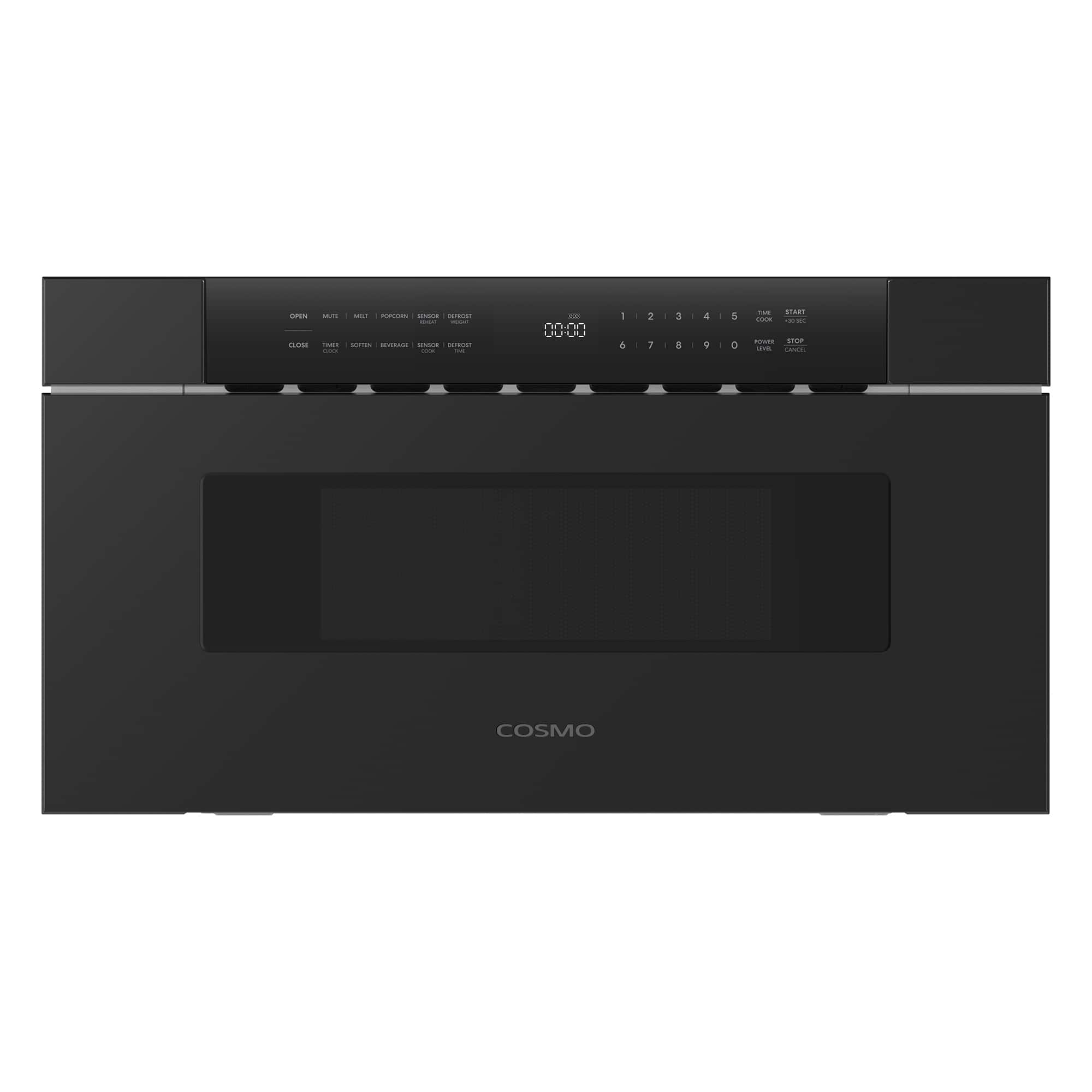 COSMO - COS-MWD3012NHBK 30 in. Haven Collection 1.2 cu. ft. Built-in Microwave Drawer, Presets, Touch Controls - Matte Black