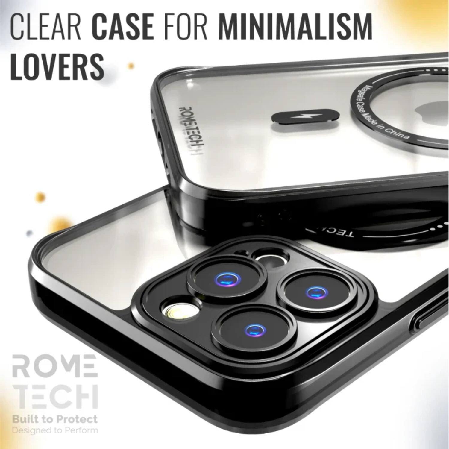 CLEAR CASE FOR MINIMALISM LOVERS

ROME TECH
Built to Protect
Designed to Perform

Made in China