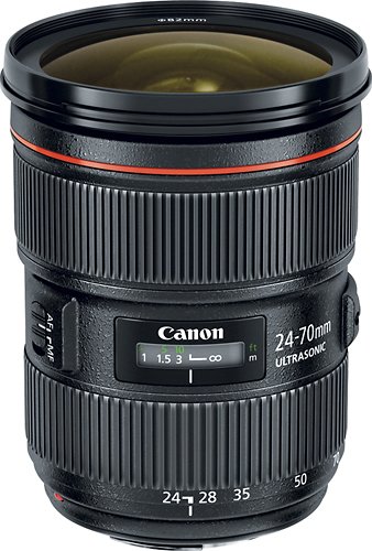 Front Zoom. Canon - EF24-70mm F2.8L II USM Standard Zoom Lens for EOS DSLR Cameras - Black.
