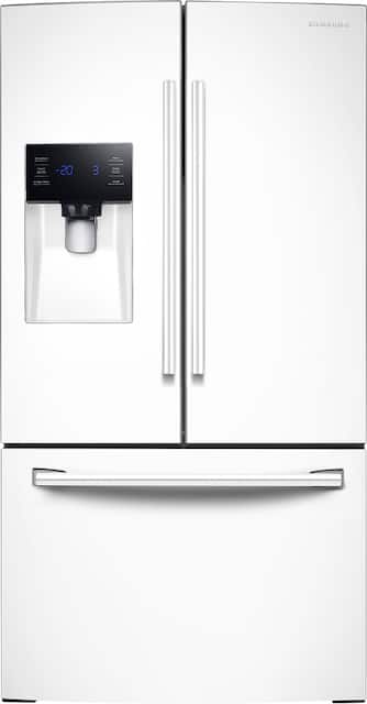 Samsung 27 Cu Ft Large Capacity 3 Door French Door Refrigerator With External Water Ice Dispenser Fingerpring Resistant Stainless Steel Rf27t5201sr Aa Best Buy