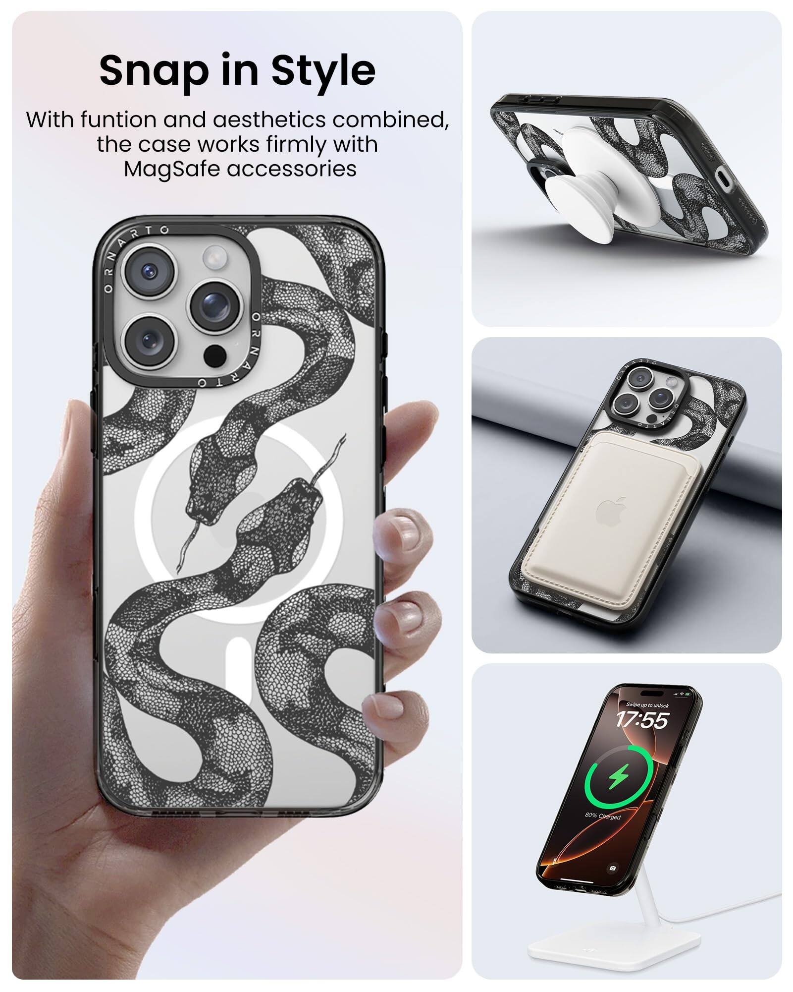 Snap in Style

With function and aesthetics combined, the case works firmly with MagSafe accessories.

17:55 - Charged