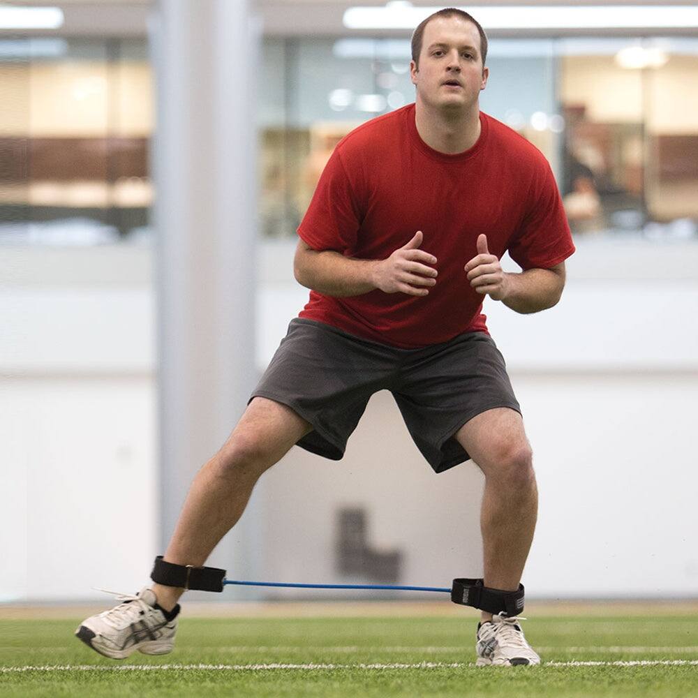 Alt View 1. Power Systems - Power Stepper Ankle Cuffs – Resistance Bands for Speed, Strength & Training - Light Blue.