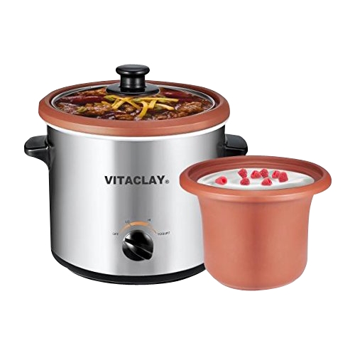 Best Buy: VitaClay Smart Organic 4.2-Quart Multicooker Silver VM7900-8