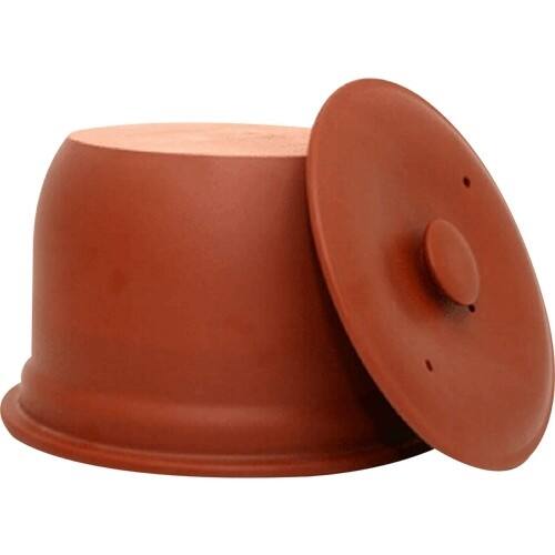 Front. VitaClay - 6-Cup Replacement Claypot Set - Brown.
