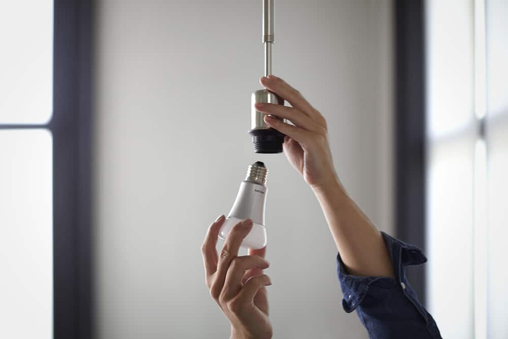 Alt View 12. Philips - Hue White Ambiance A19 Wi-Fi Smart LED Bulb - White.