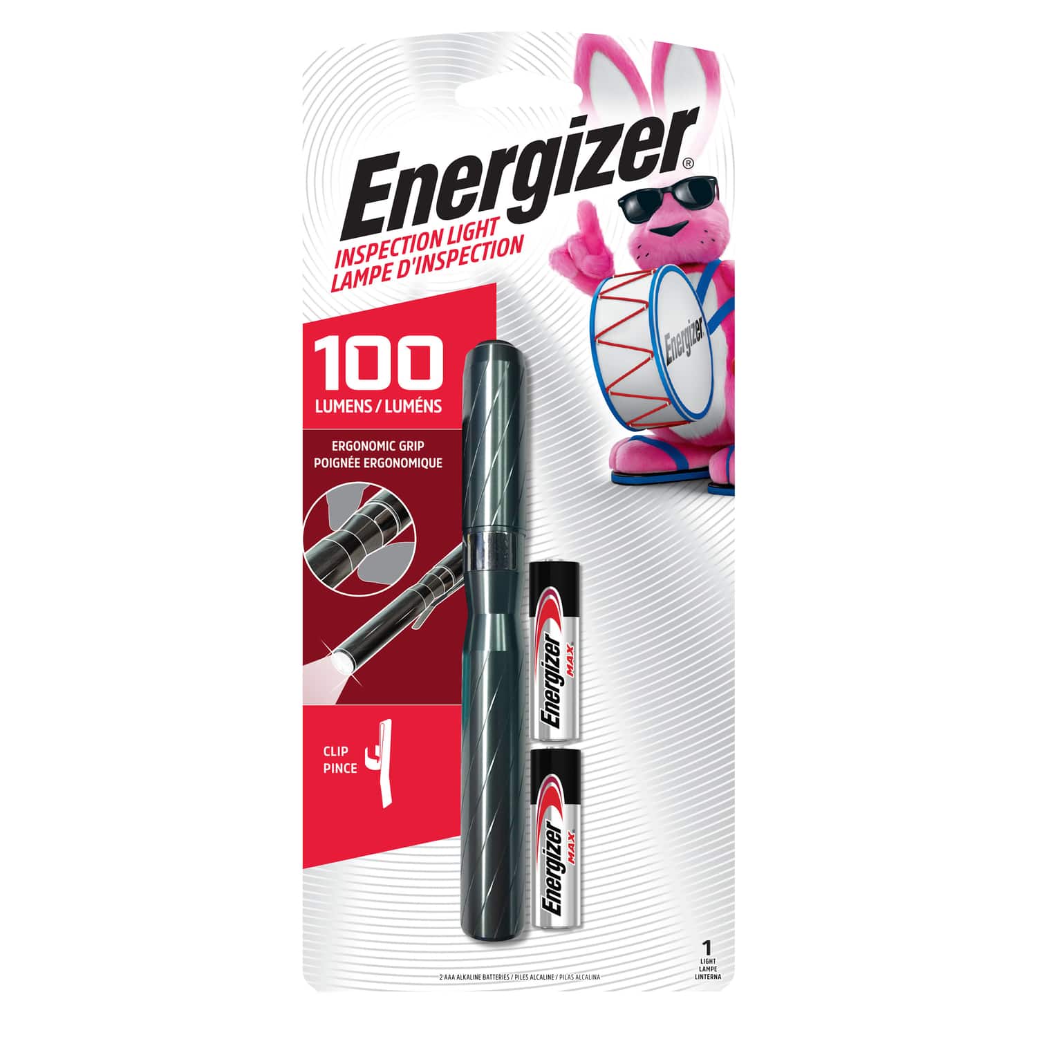 Energizer - 100 lm Black LED Inspection Light AAA Battery