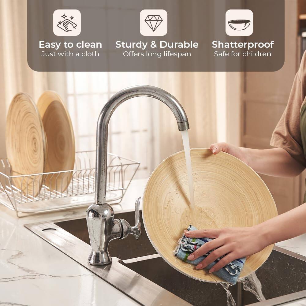 Easy to clean  
Just with a cloth  

Sturdy & Durable  
Offers long lifespan  

Shatterproof  
Safe for children