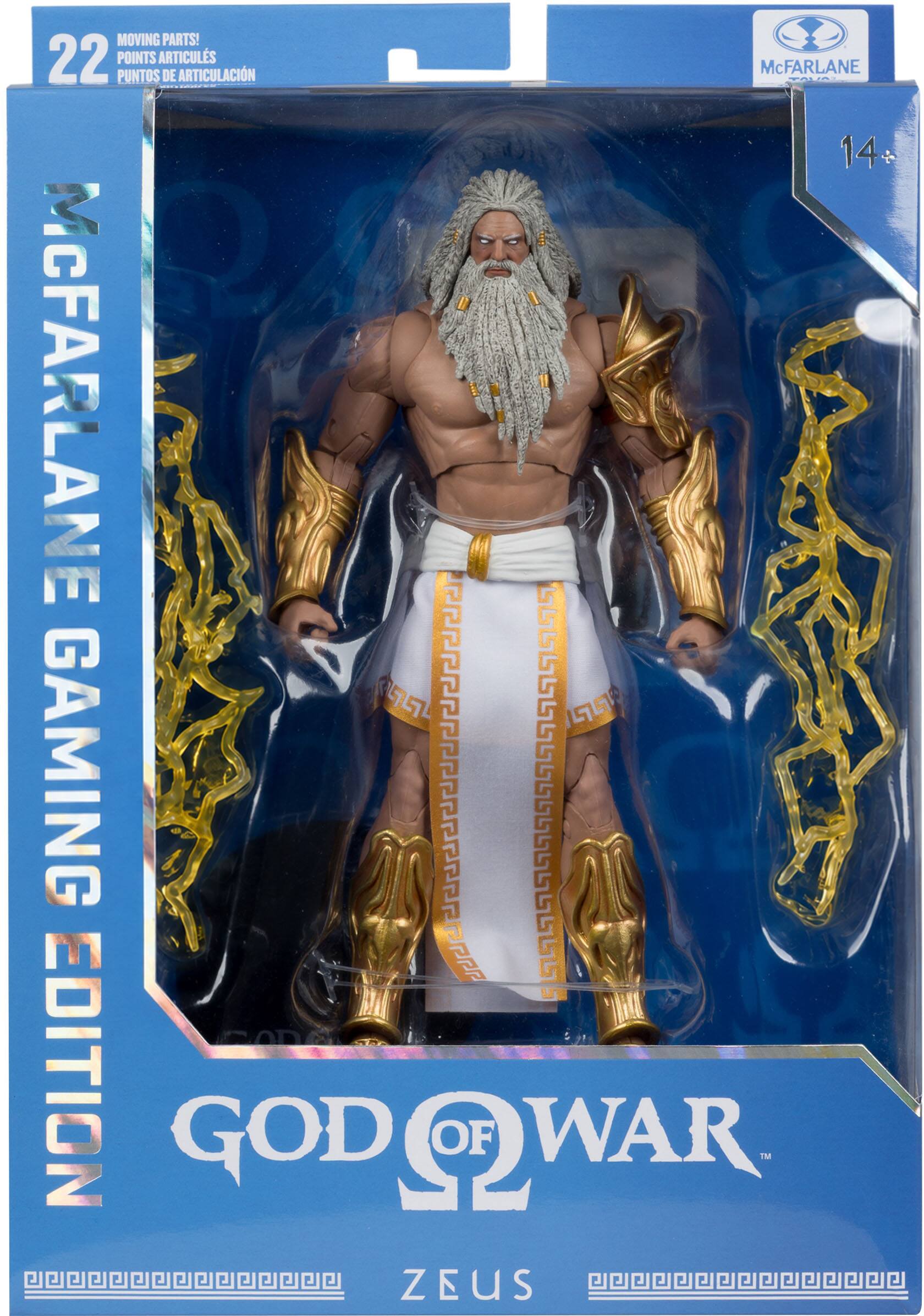 MOVING PARTS!  
22 POINTS ARTICULS  
ARTICULACIÓN  
PUNTOS DE ARTICULACIÓN  
McFARLANE  
14%  
McFARLANE  
GAMING EDITION  
GOD OF WAR™  
ZEUS