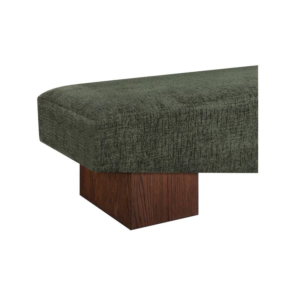 Alt View 4. Meridian Furniture - Alora Green Fabric Bench - Green.