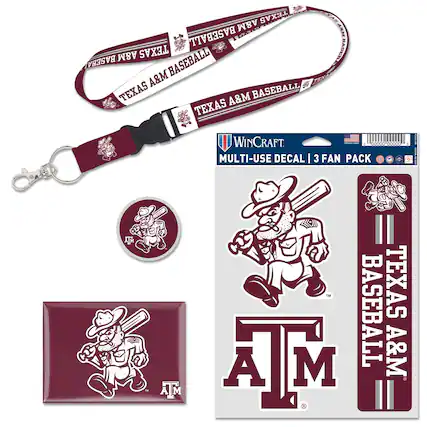 TEXAS A&M BASEBALL
TEXAS A&M BASEBALL
TEXAS A&M BASEBALL
WinCraft
MULTI-USE DECAL | 3 FAN PACK
TEXAS A&M BASEBALL
ATM
