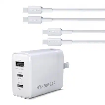 HYPERGEAR USB Fast Charge USB-C1 45W USB-C2 45W