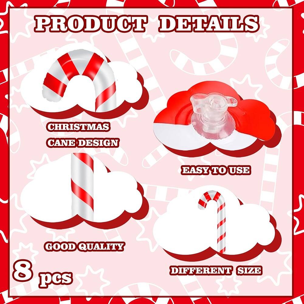 PRODUCT DETAILS  
CHRISTMAS CANE DESIGN  
EASY TO USE  
GOOD QUALITY  
8 pcs  
DIFFERENT SIZE