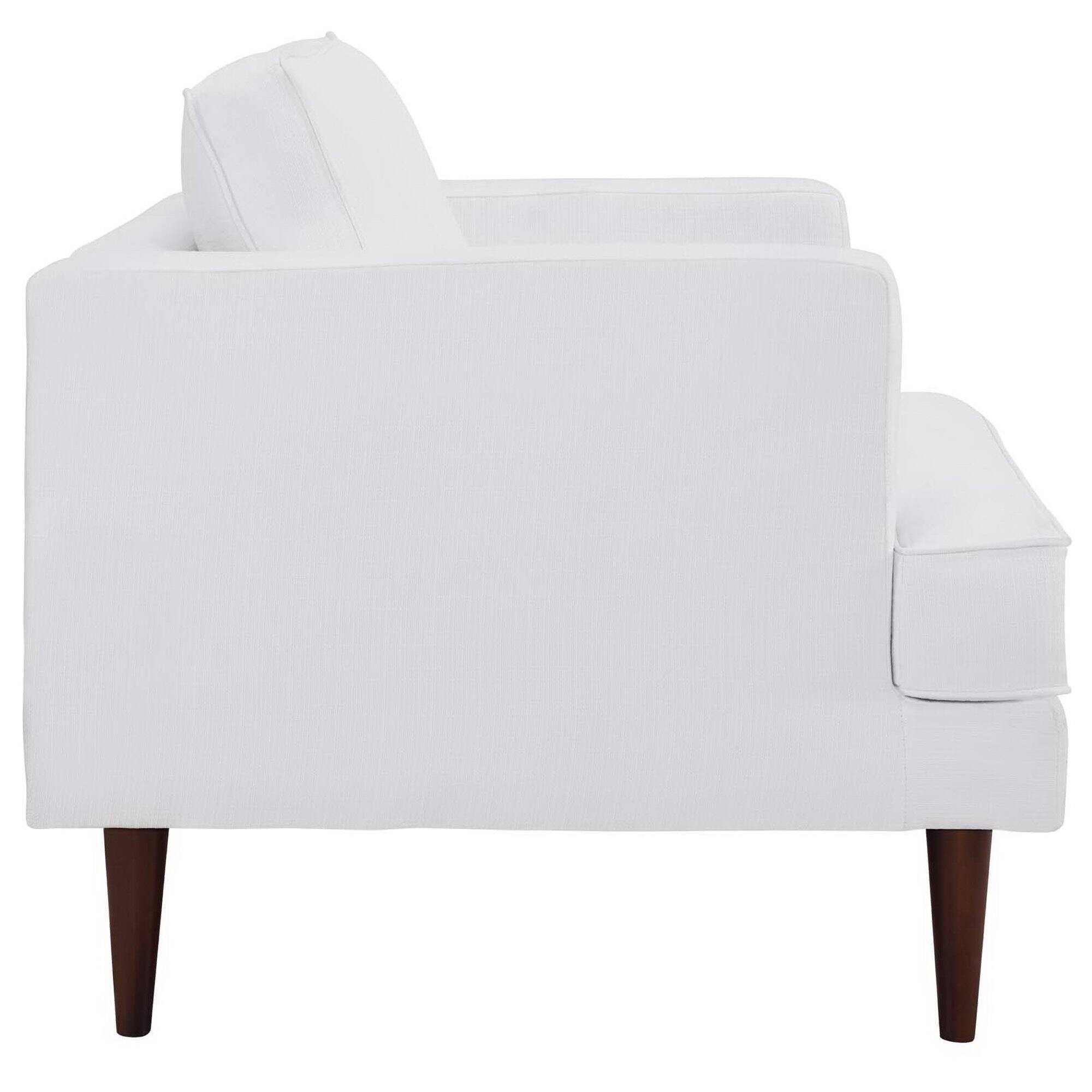 Left. Modway - Agile Upholstered Fabric Armchair by Modway - White.