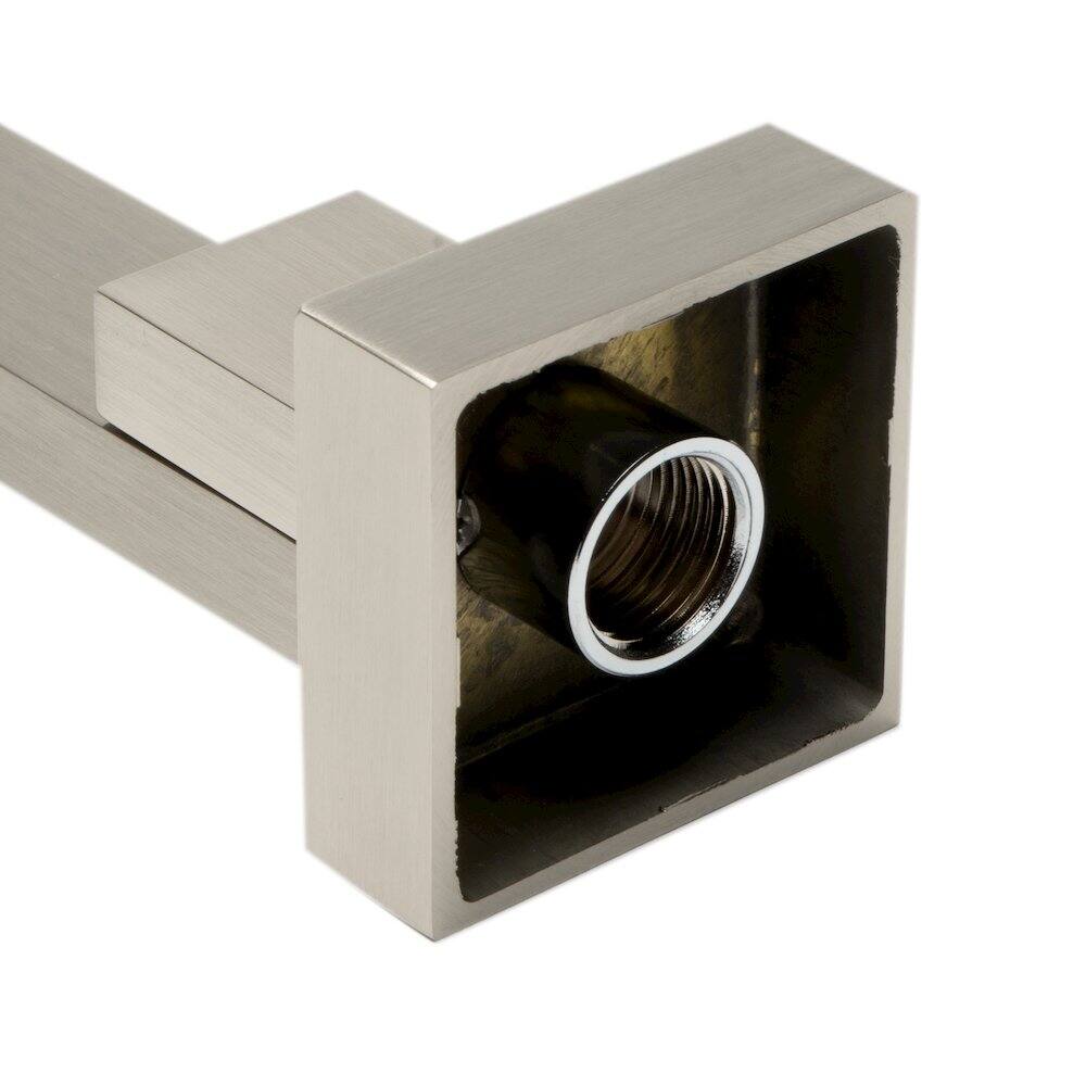 Left. Alfi - Brushed Nickel Square Foldable Tub Spout - Silver.
