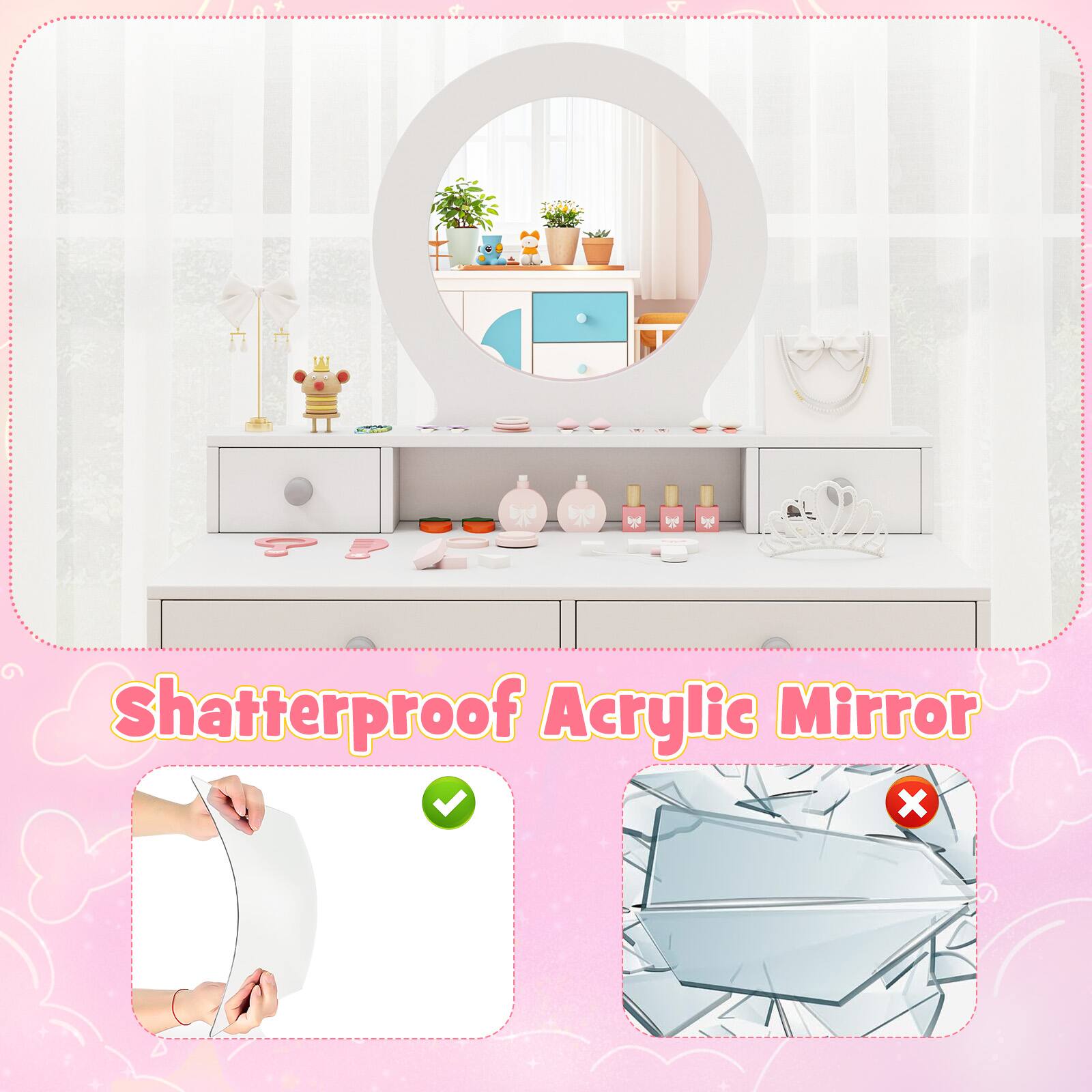 Shatterproof Acrylic Mirror