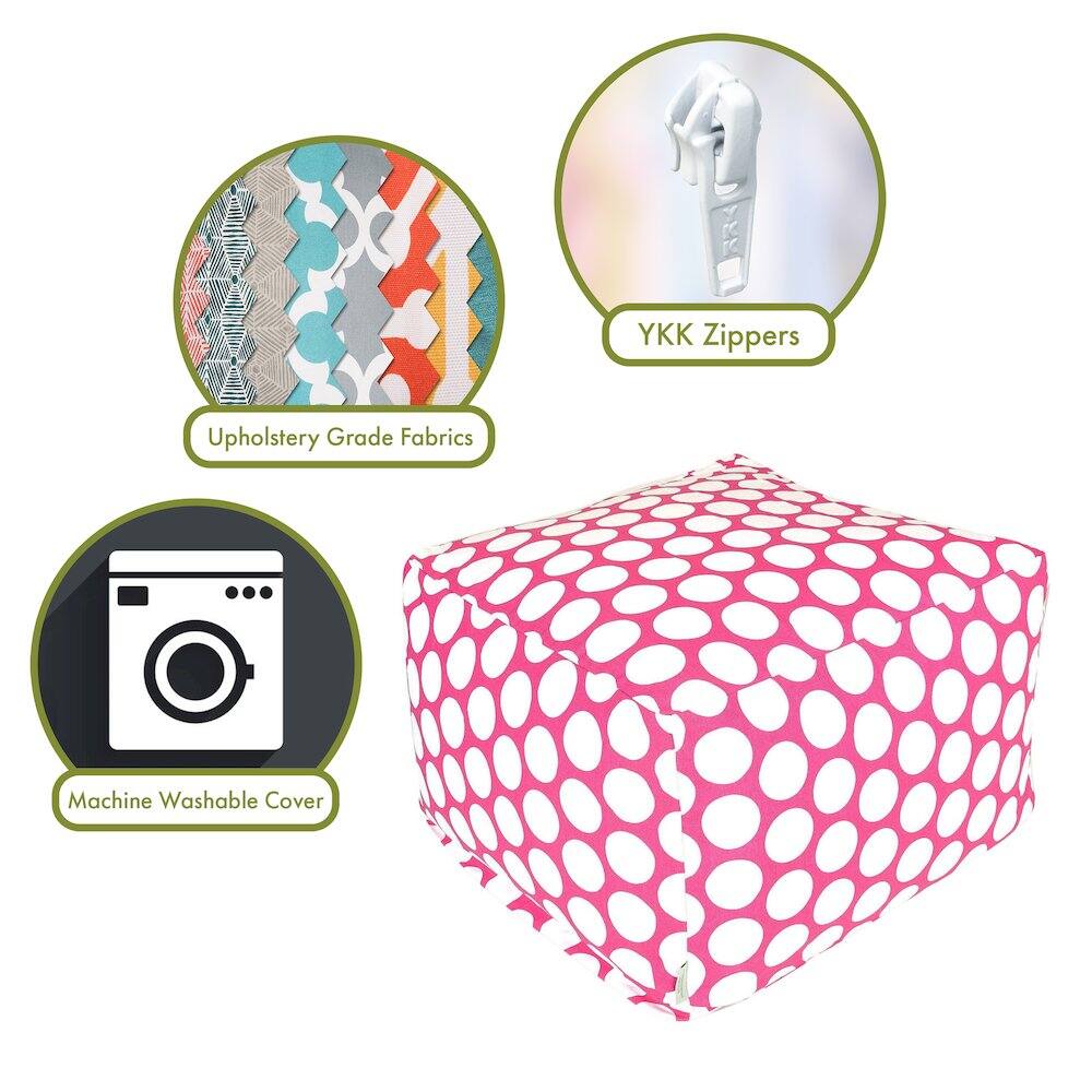 - Upholstery Grade Fabrics
- YKK Zippers
- Machine Washable Cover