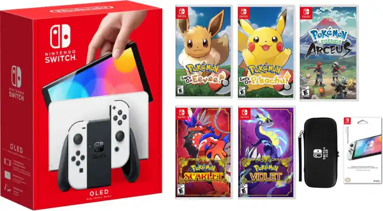 Leaf Green Pokemon Red Blue On Switch Switch Oled Pokemon Bundle
