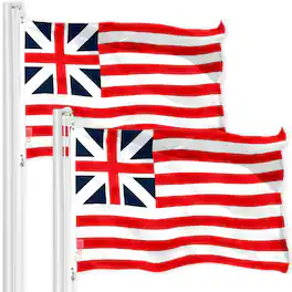 G128 - Grand Union Flag 3 x 5 ft 2-Pack 150D Polyester - Assorted Colors