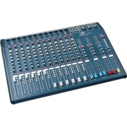 Front Standard. Pyle - 12 Input Channel Stereo Console Mixer.
