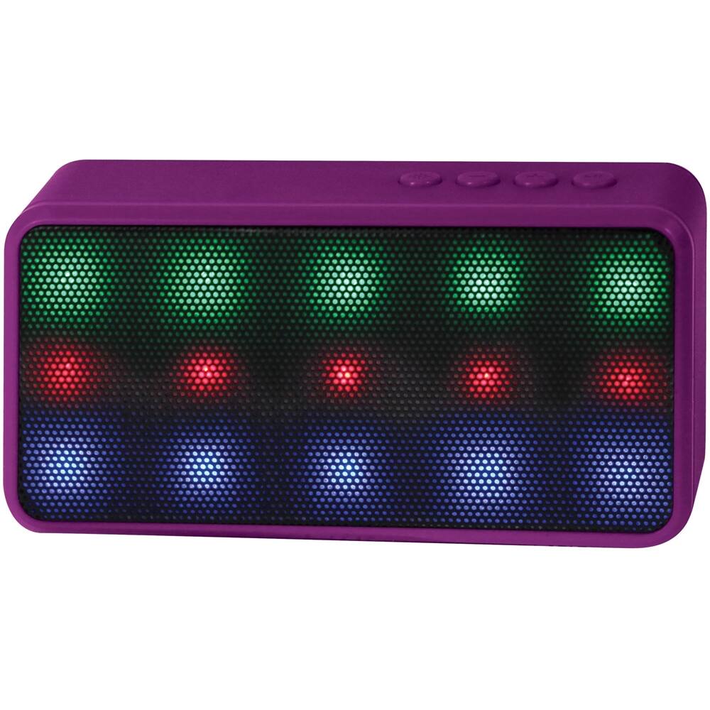 Front. Digital Treasures - Lyrix Prysm Portable Bluetooth Speaker - Purple.
