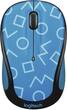 Logitech - M325c Optical Mouse - Geo blue - Larger Front