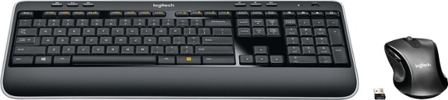 Logitech - MK530 Advanced Wireless Keyboard and Optical Mouse - Front Zoom