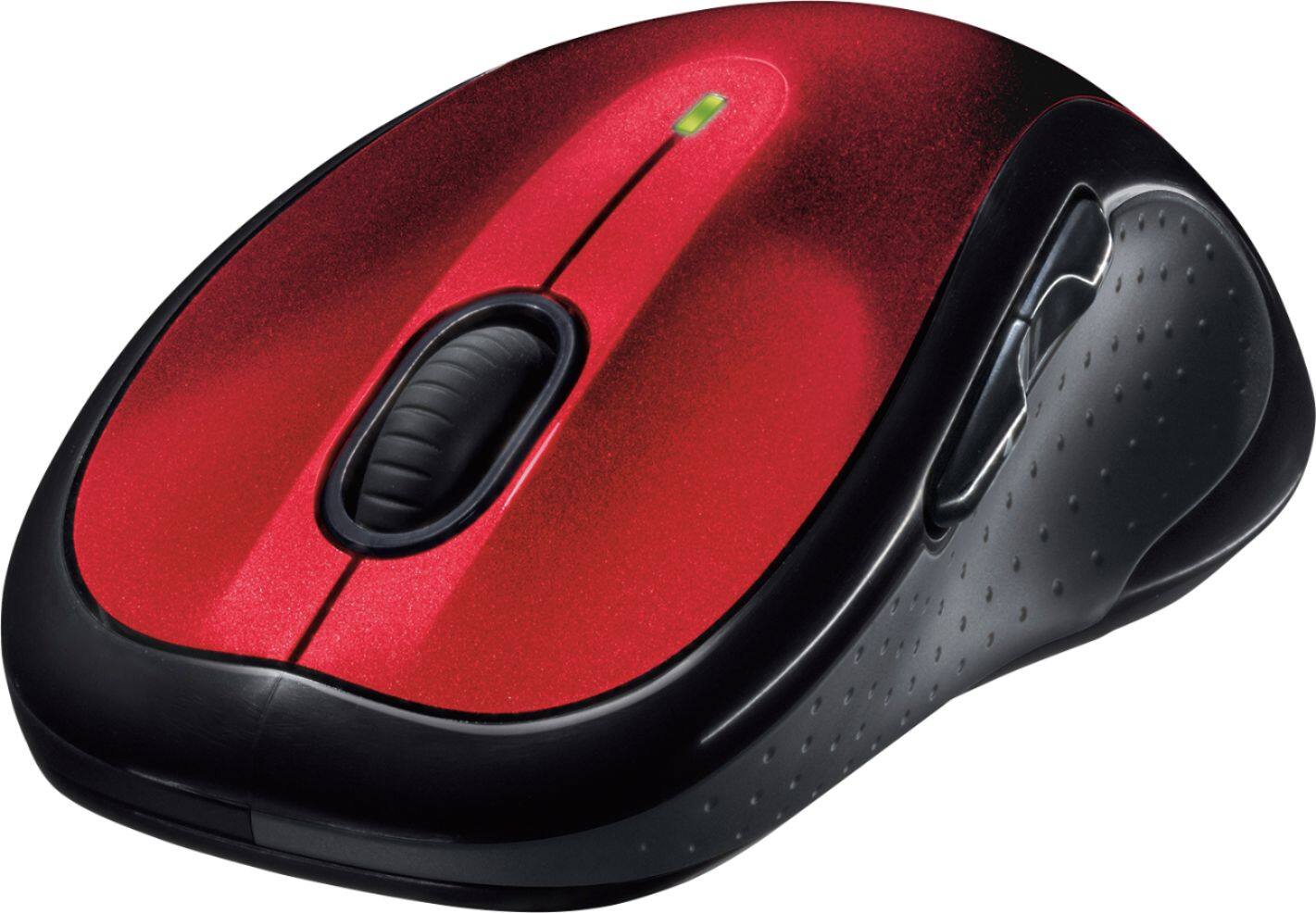 Alt View 11. Logitech - M510 Wireless Optical Ambidextrous Mouse - Red.