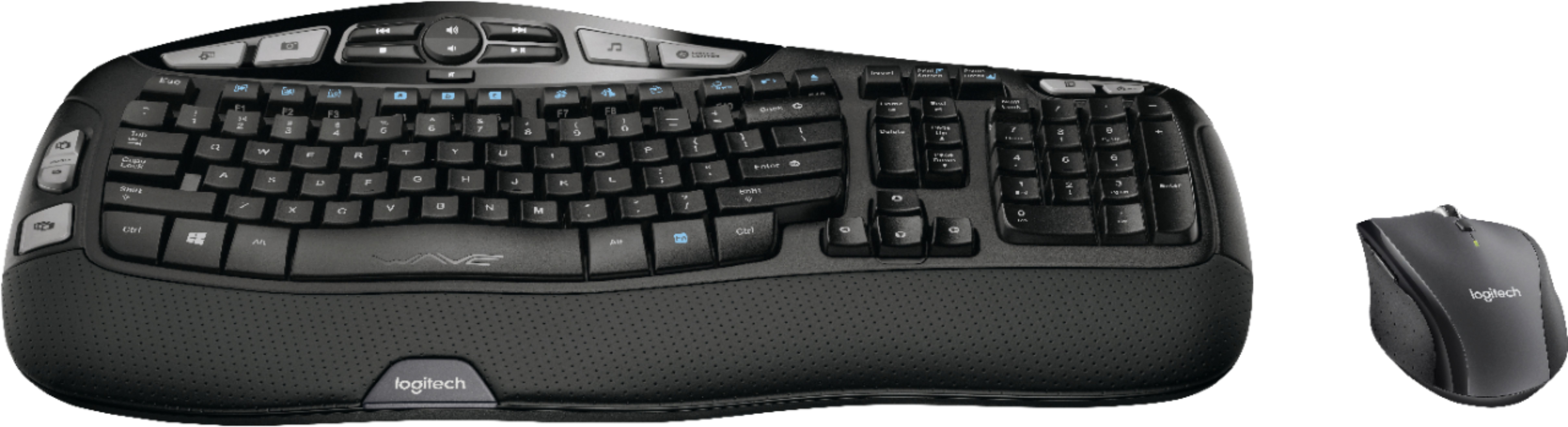 kan niet zien Laboratorium Een zekere Best Buy: Logitech MK570 Ergonomic Wireless Optical Comfort Wave Keyboard  and Mouse Black 920-008001