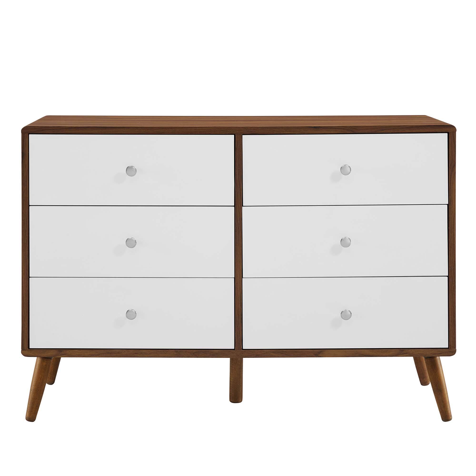 Alt View 2. Modway - Transmit 47" Dresser by Modway - Walnut White.