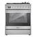 Front. Empava - 30 in. Gas Range with 5 Sealed Burners, 5.0 Cu.Ft Convection Kitchen Oven - LP Convertible - Storage Drawer - Stainless steel.