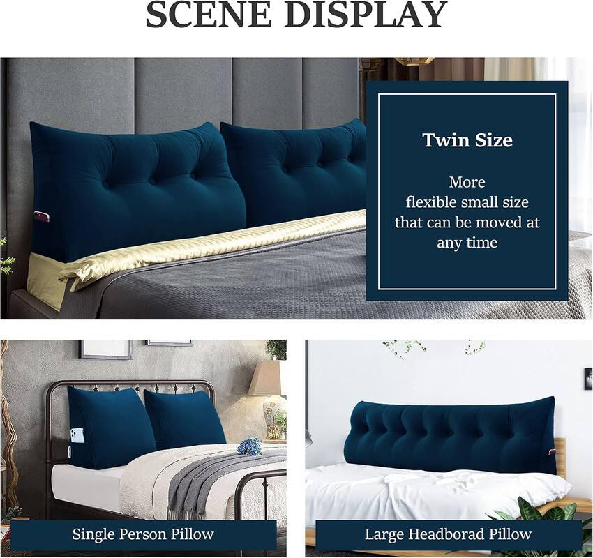 SCENE DISPLAY

Twin Size: More flexible small size that can be moved at any time.

Single Person Pillow

Large Headboard Pillow