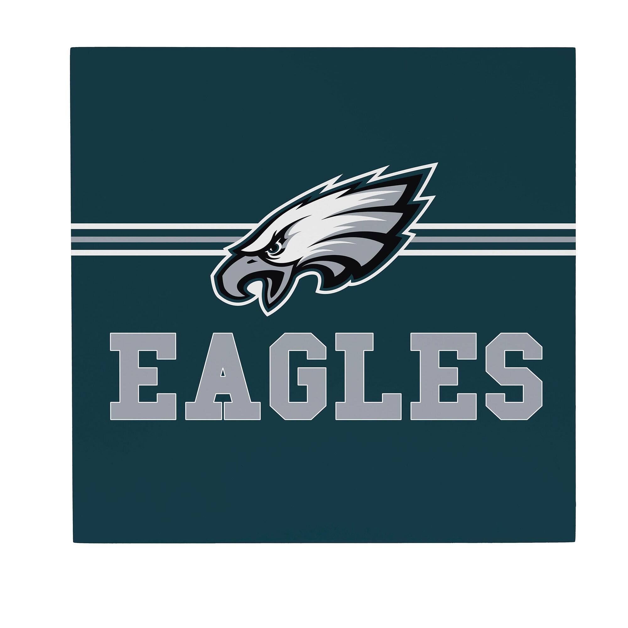 Philadelphia Eagles 12" x 12" Wood Wall Sign