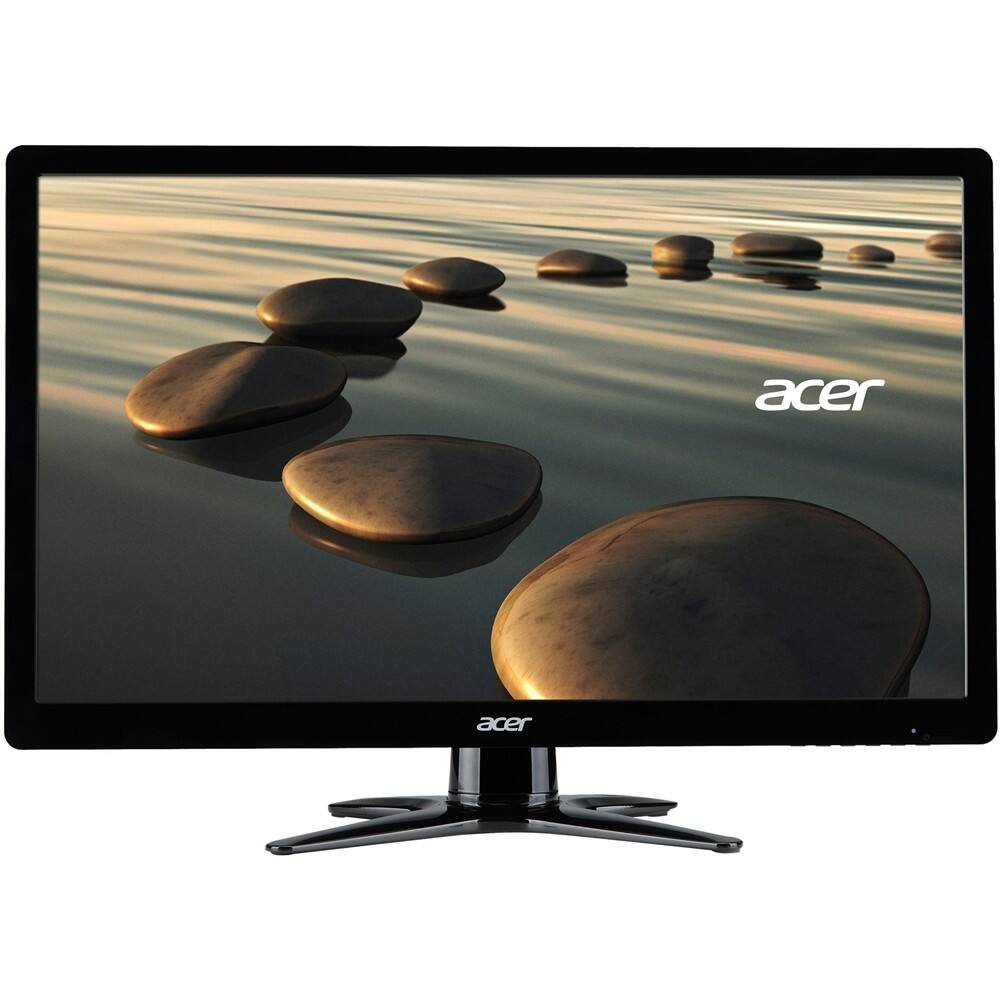 Front. Acer - Refurbished 21.5" LED Monitor - Black.