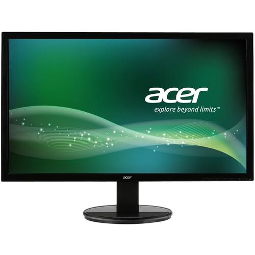 Acer - Refurbished 24" LED HD Monitor - Black - Larger Front