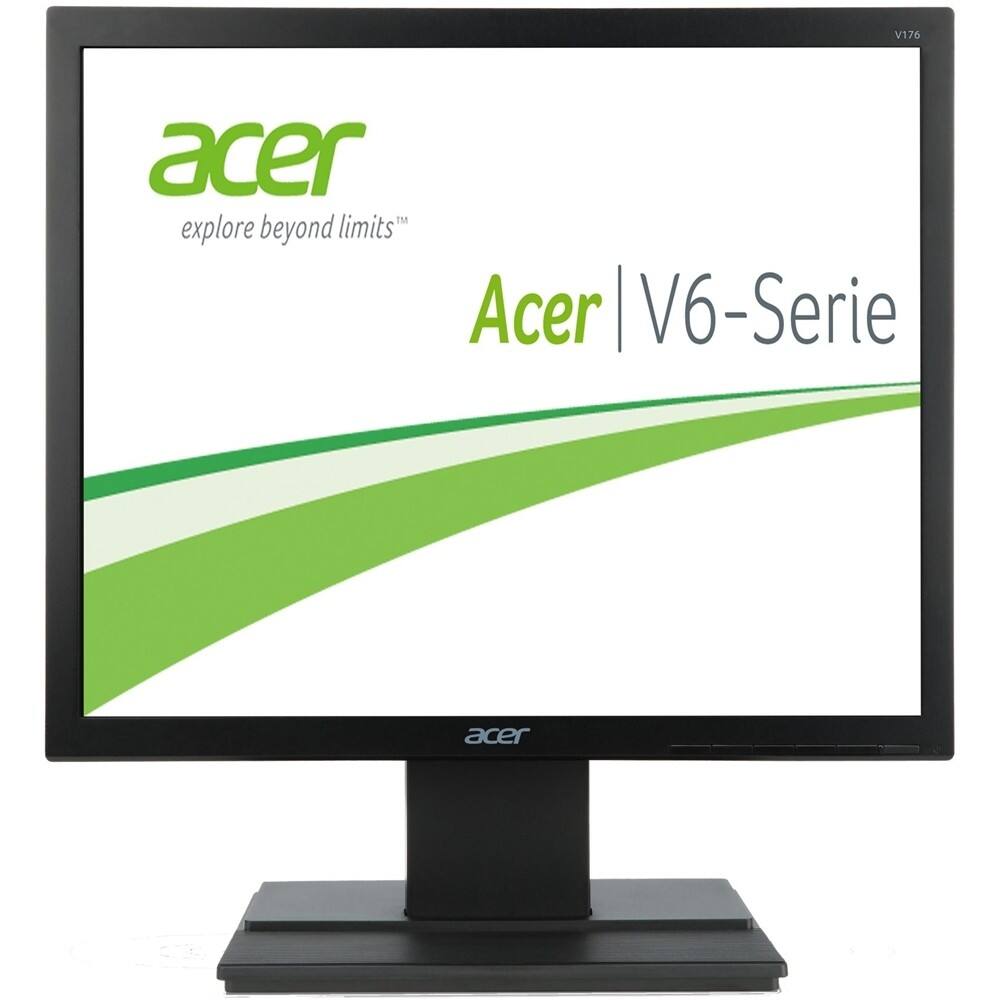 Front. Acer - Refurbished 17" LED Monitor - Black.