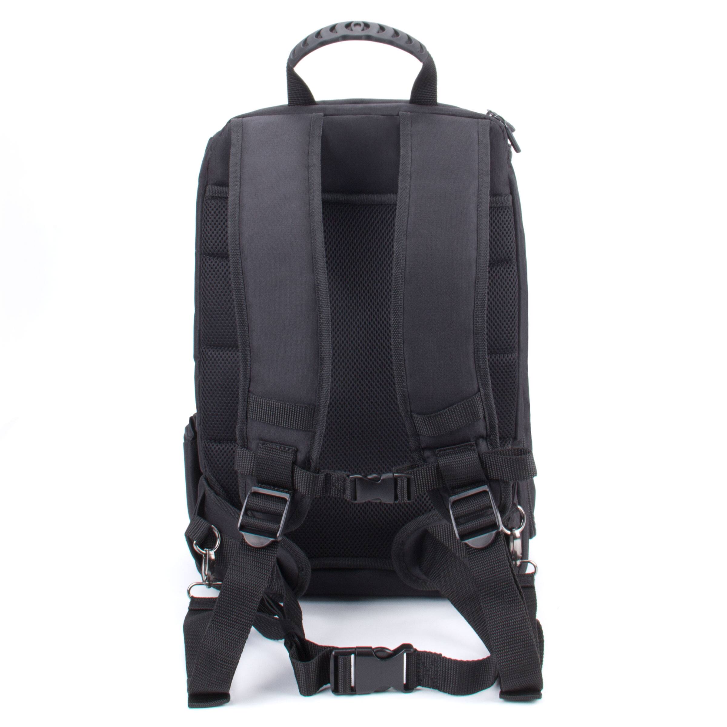 Alt View 8. USA Gear - Digital SLR Camera Backpack with Laptop Compartment , Rain Cover , Lens Storage - Black.