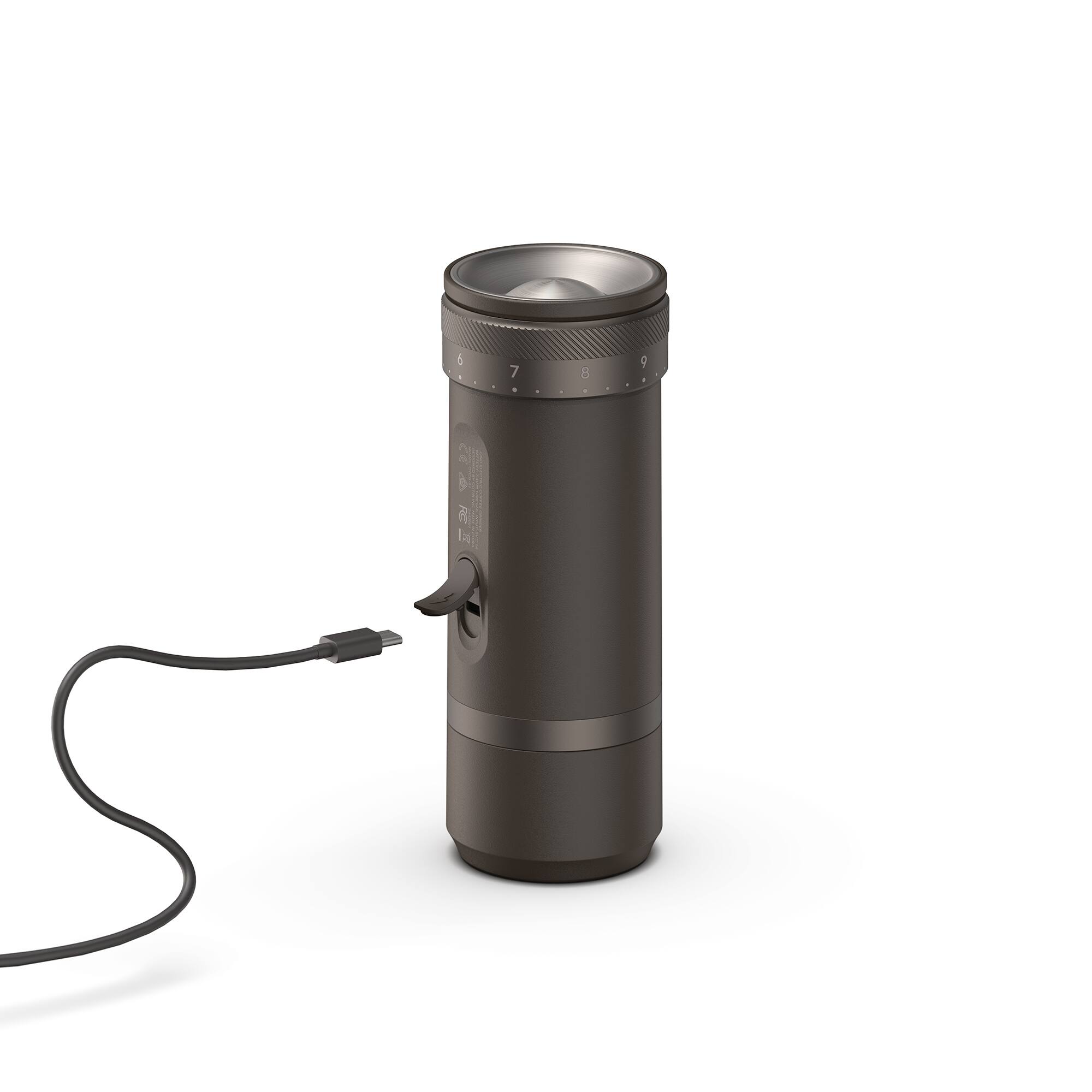 Alt View 2. Outin - OutIn Fino Portable Electric Coffee Grinder with 28 Grind Sizes (Tundra Brown) - Brown.