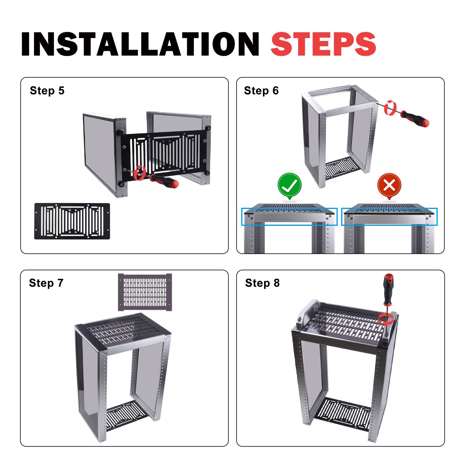 INSTALLATION STEPS

Step 5

Step 6

Step 7

Step 8
