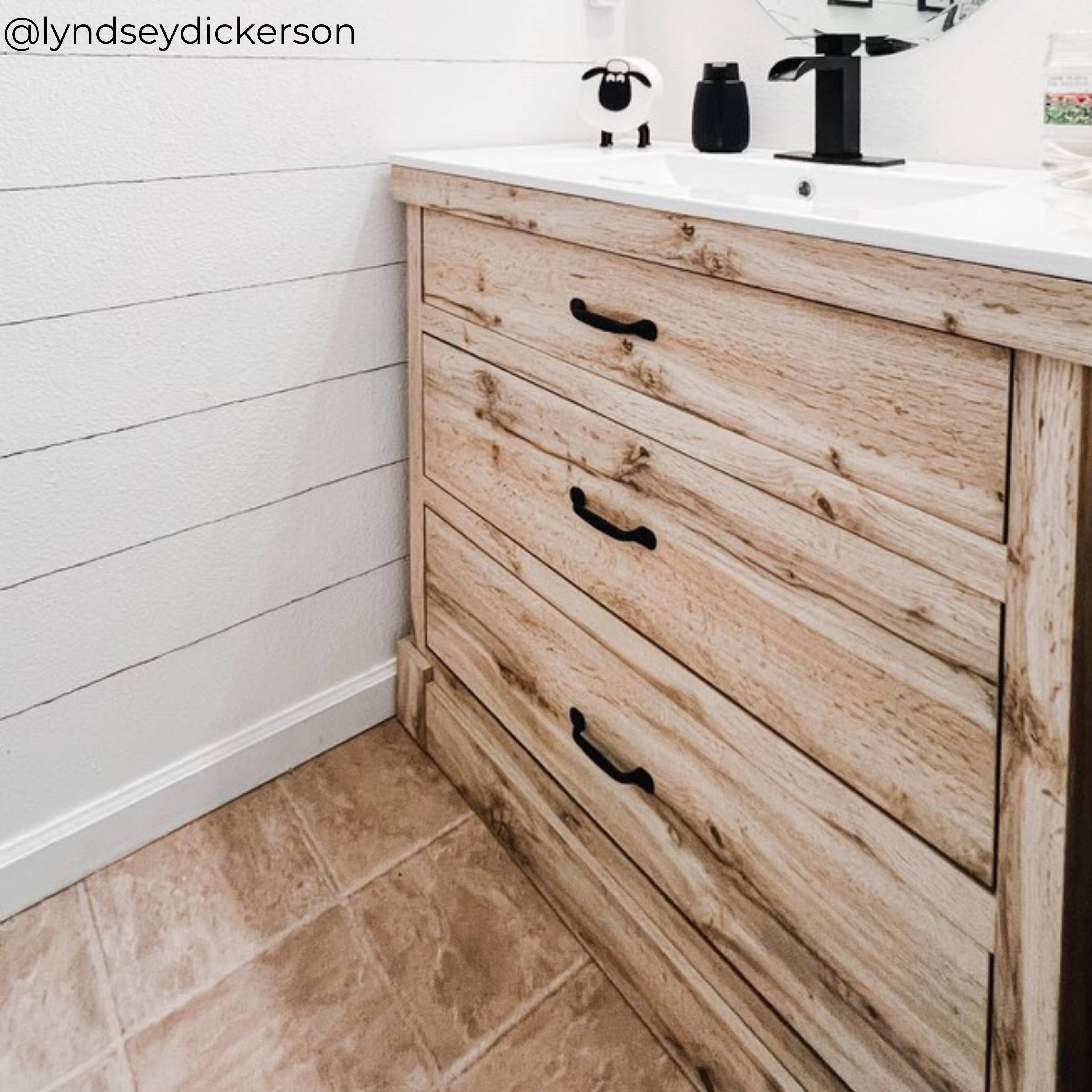 Alt View 2. Teamson Home - Teamson Home Donovan 36" Single Bathroom Vanity with Two Drawers, Light Oak - Natural.
