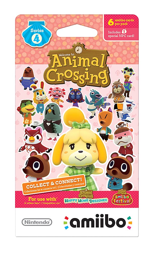 Front. Nintendo - amiibo Cards (Animal Crossing Series - Series 4) 6-Pack.