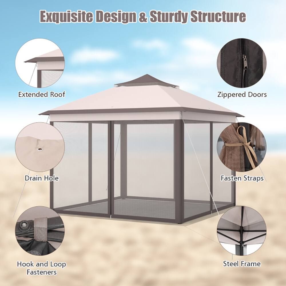 Exquisite Design & Sturdy Structure

- Extended Roof
- Zippered Doors
- Drain Hole
- Fasten Straps
- Hook and Loop Fasteners
- Steel Frame