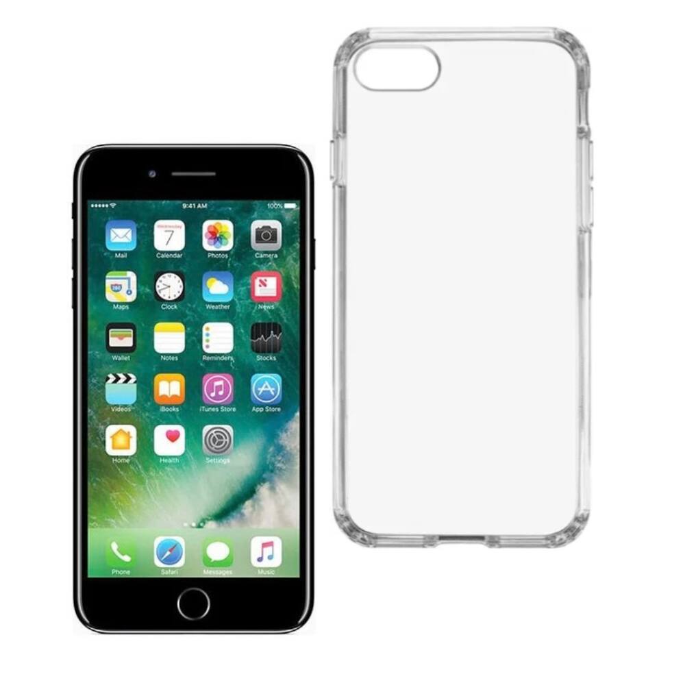 Qixxronics - Phone Cover for iPhone SE2 / iPhone SE3 Phone Case Cover Protective Cellphone Case - Clear