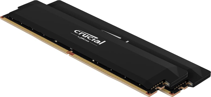 Crucial Pro Overclocking 32GB (2x16GB) DDR5 6000MHz C36 Crucial Pro Overclocking 32GB (2x16GB) DDR5 6000MHz C36