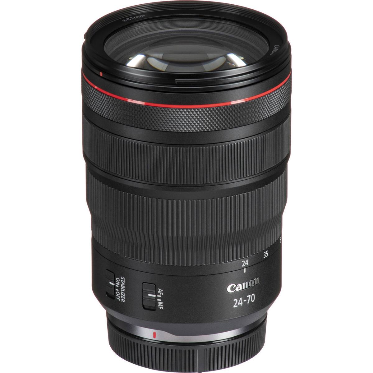 82mm  
CANON  
ON: OFF  
STABILIZER  
AF MF  
35 24  Canon 24-70