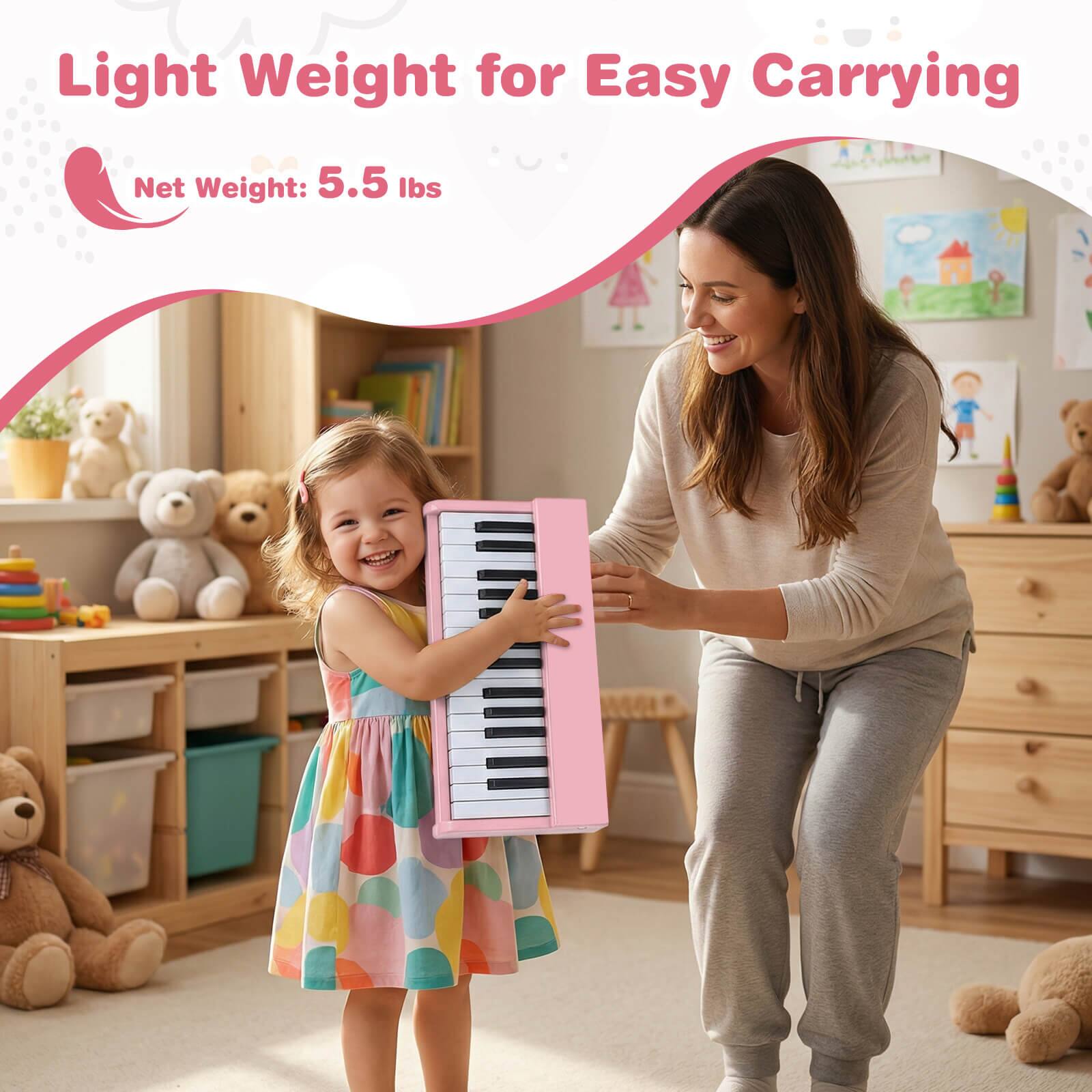 Light Weight for Easy Carrying  
Net Weight: 5.5 lbs