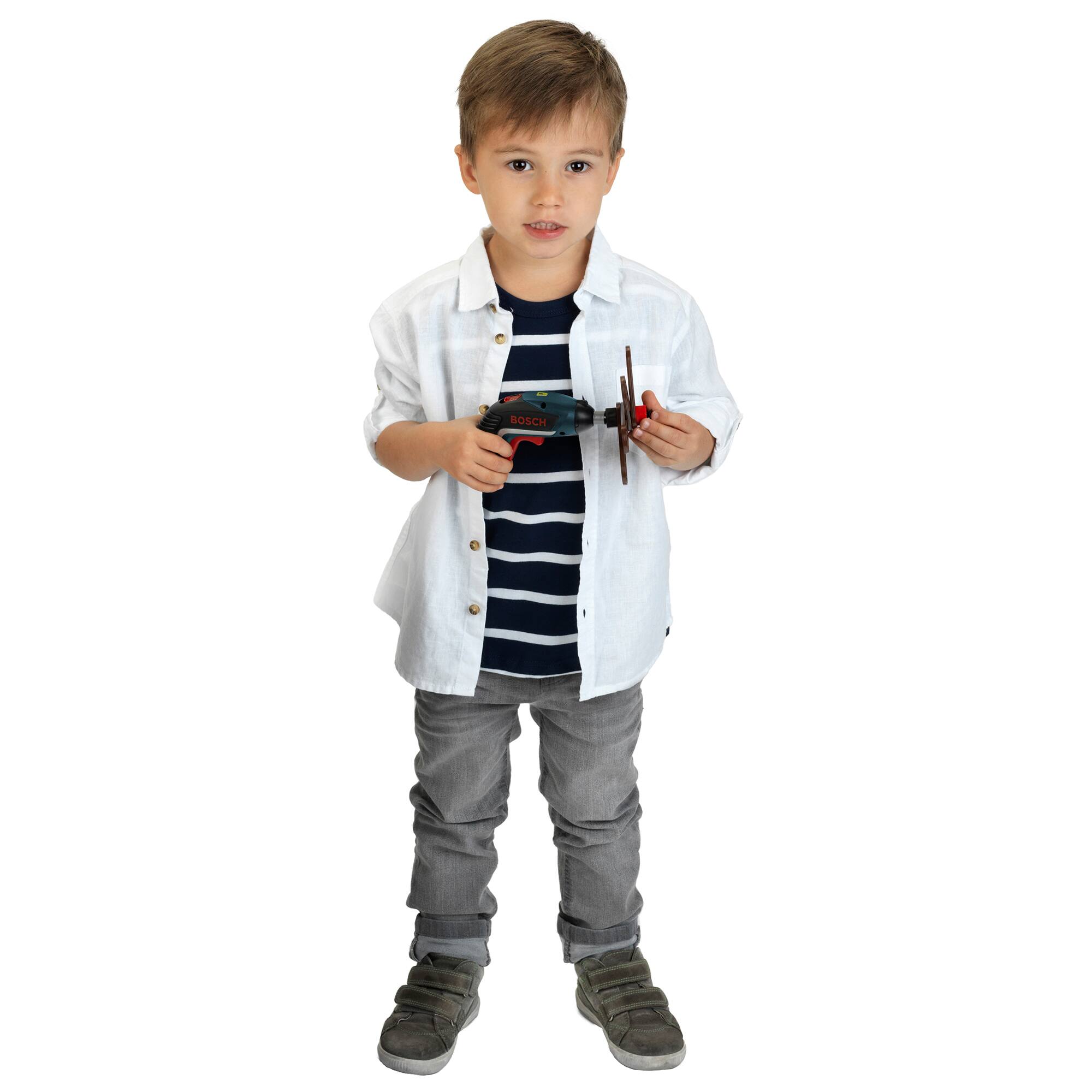 Left. Klein - Bosch Mini: IXOLINO II - Lights & Sounds, Power Tool Toy Screwdriver, Ages 3+.