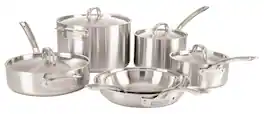 Viking - Professional 5 Ply, 10 Piece Cookware Set- Satin - Stainless Steel